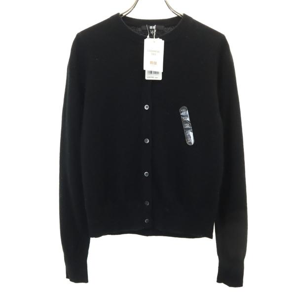 タグ付き未使用品✨カシミヤ100% 金ボタン　長袖　カーディガン　Ｌサイズ ユニクロ（UNIQLO） 未使用 カシミヤ100％ 長袖 カーディガン XS