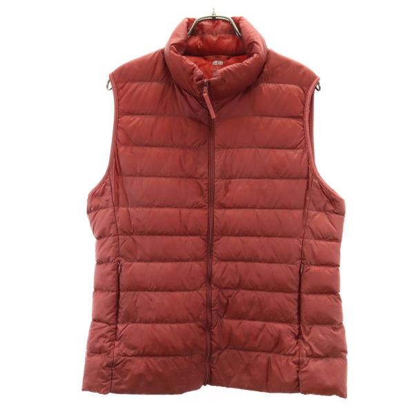 ユニクロ（UNIQLO） ウルトラライト ダウンベスト XL レンガ系 収納袋