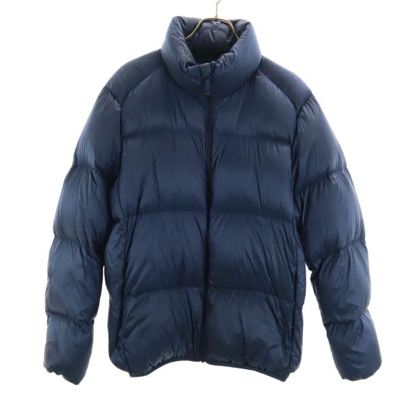 UNIQLOネイビー 紺フード付き ウルトラライトダウンジャケット未使用 ユニクロ（UNIQLO） ウルトラライトダウンジャケット L ネイビー 収納