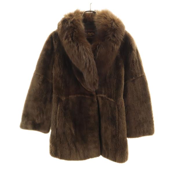 美品 Moon Bat Fur ムーンバットファー 毛皮コート 9 ブラウン