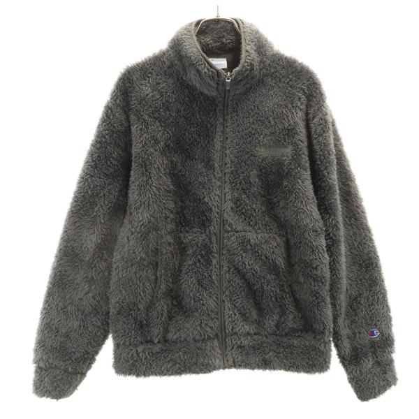 Champion（チャンピオン） ボア フリースジャケット M グレー メンズ 