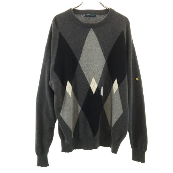LYLE&SCOTT（ライルアンドスコット） カシミヤ100％ アーガイル柄 長袖