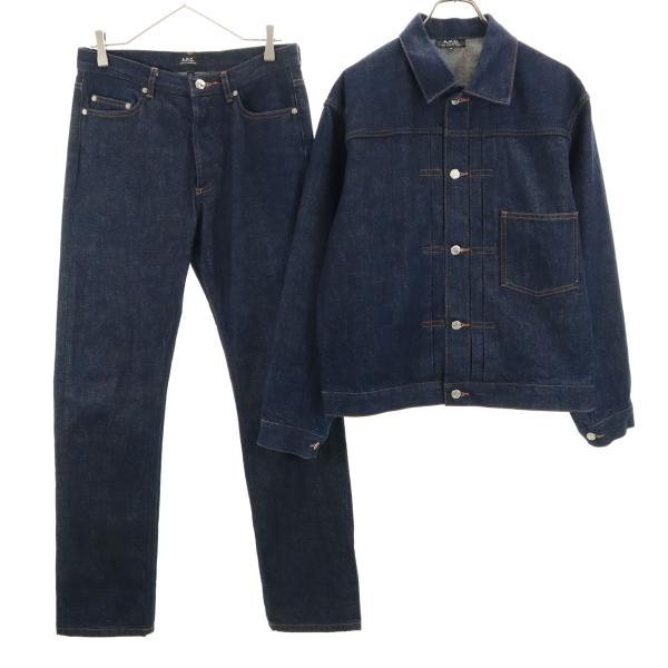 A.P.C.（アーペーセー） 美品 デニムジャケット 上下セットアップ M