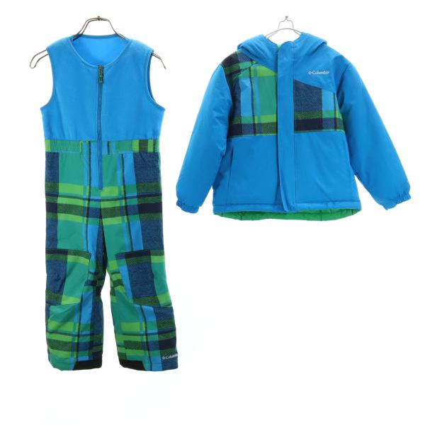 Columbia 子供用 ブルー　スキーウェア 新品未使用上下セット Columbia（コロンビア） スキー ウェア 上下セットアップ XS ブルー系