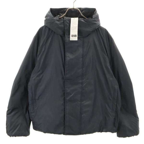 古着 UNIQLO U ユニクロ ユー 未使用 パフテック 中綿 パーカー XXL ダークグレー タグ付き ビックサイズ レディース carmak-2nd_jkt-26809