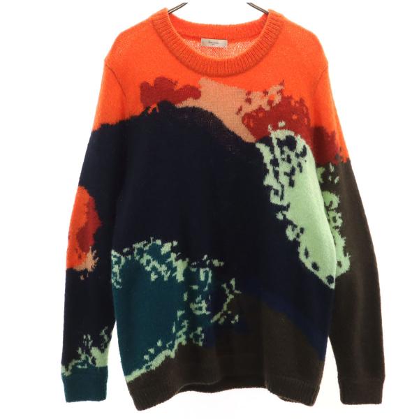 古着 Paul Smith ポールスミス モヘアブレンド 長袖 セーター M ネイビー ニット レディース Paul Smith（ポール・スミス） モヘアブレンド 長袖 セーター M