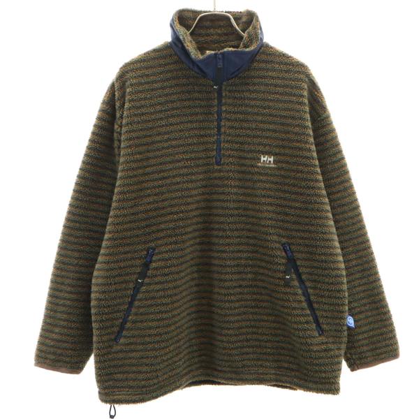 HELLY HANSEN（ヘリーハンセン） ボーダー柄 フリース ハーフジップ 