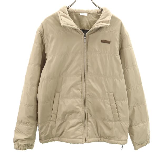 FIRSTDOWN ファーストダウン 中綿ジャケット LL ベージュ メンズ 古着 中古