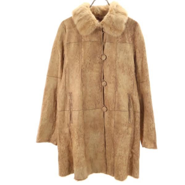 Couture Emba クチュールエンバ 毛皮コート ベージュ レディース 古着