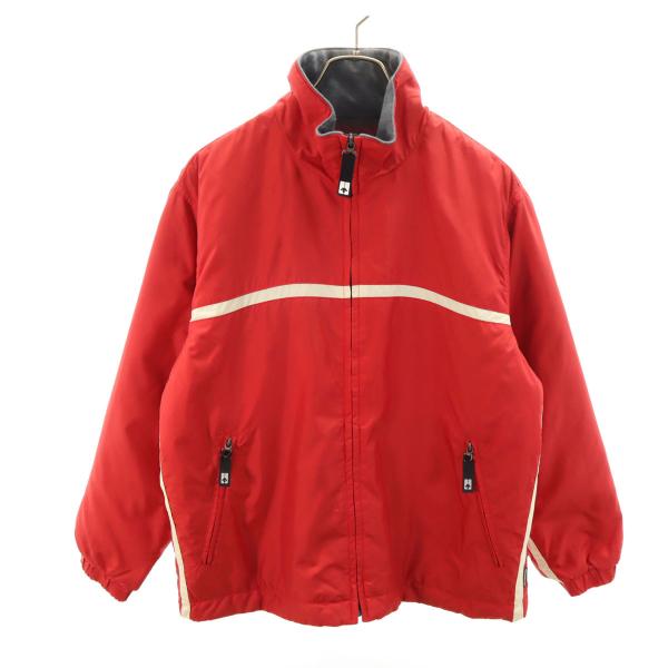 DESCENTE デサント 中綿ジャケット M レッド メンズ 古着 中古