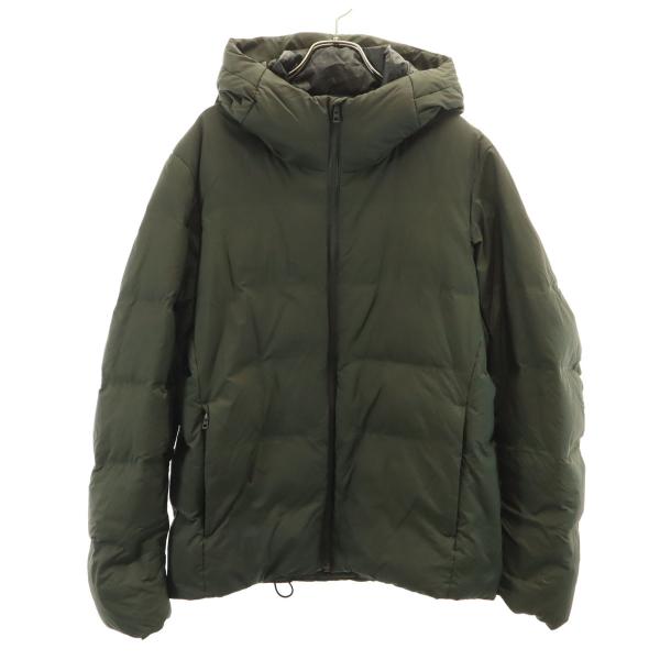 ユニクロ（UNIQLO） シームレス ダウンパーカー L カーキ メンズ 古着 