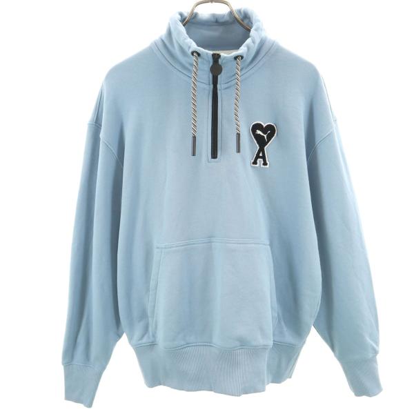 PUMA（プーマ） Ami paris アミ コラボ 長袖 ハーフジップ スウェット