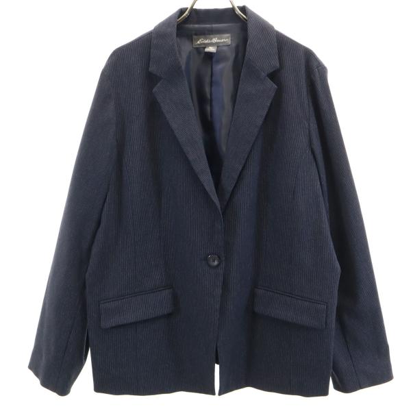 Eddie Bauer（エディーバウアー） ストライプ柄 テーラードジャケット