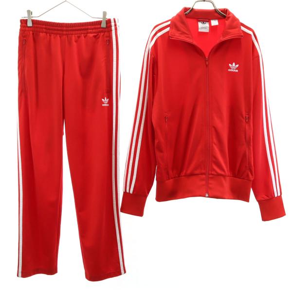 adidas（アディダス） トラックジャケット 上下セットアップ L レッド