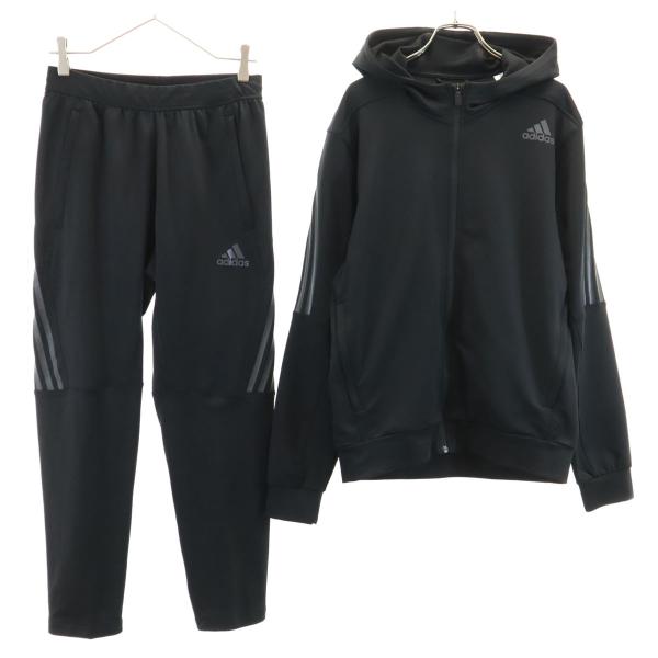 adidas（アディダス） 長袖 ジップパーカー 上下セットアップ L/M