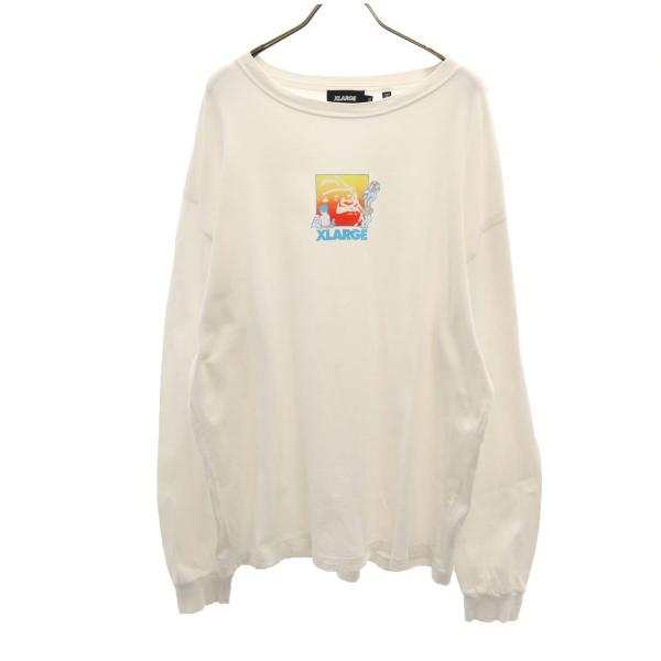XLARGE（エクストラ ラージ） 長袖 Tシャツ XL ホワイト ロンT メンズ 