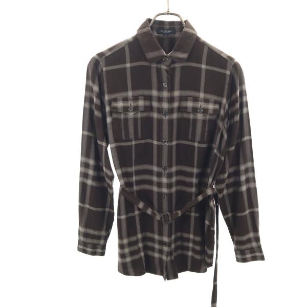 BURBERRY LONDON バーバリーロンドン 日本製 チェック柄 長袖 シャツ