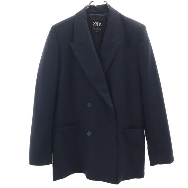 ZARA（ザラ） テーラードジャケット XS ネイビー レディース 古着 中古