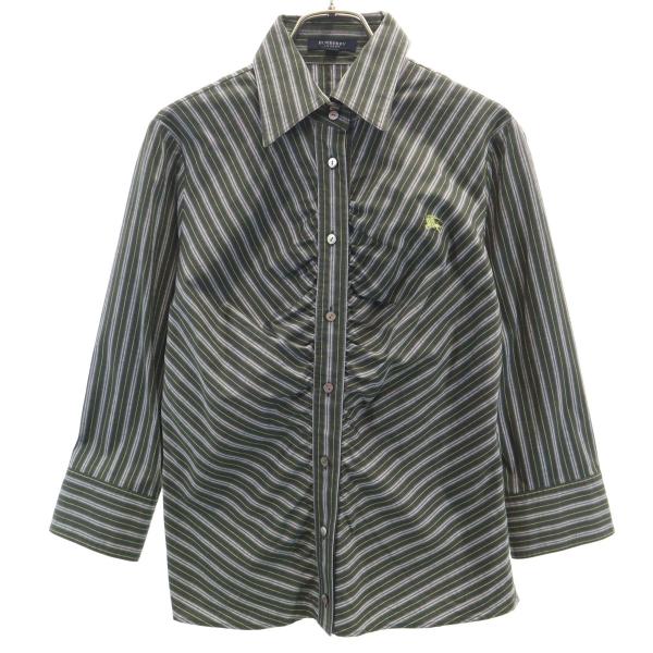 レディース バーバリーズ Burberrys 美品 ビンテージ シャツ 7 茶