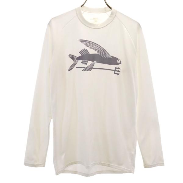 patagonia（パタゴニア） 長袖 Tシャツ S ホワイト フライング