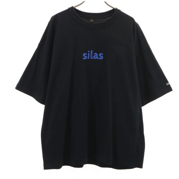 SILAS サイラス バックプリント 半袖 Tシャツ L ブラック メンズ 古着 中古