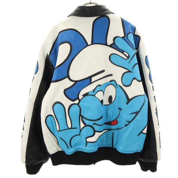Supreme（シュプリーム） 20FW スマーフ コラボ 羊革レザー バーシティ