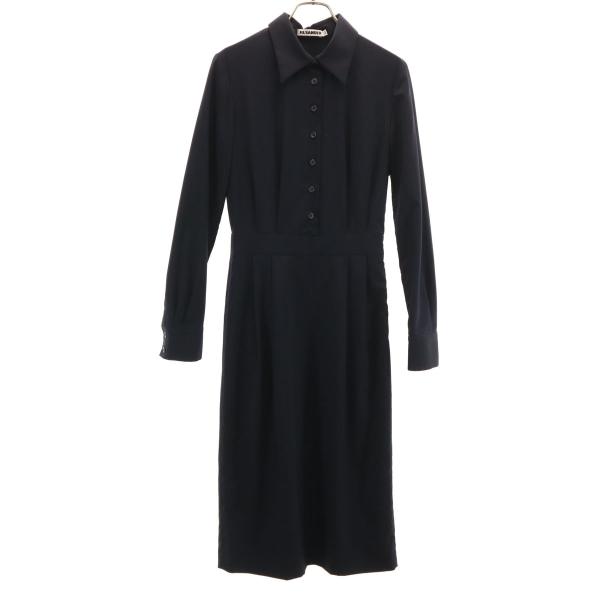JIL SANDER（ジルサンダー） イタリア製 長袖 シャツワンピース 34