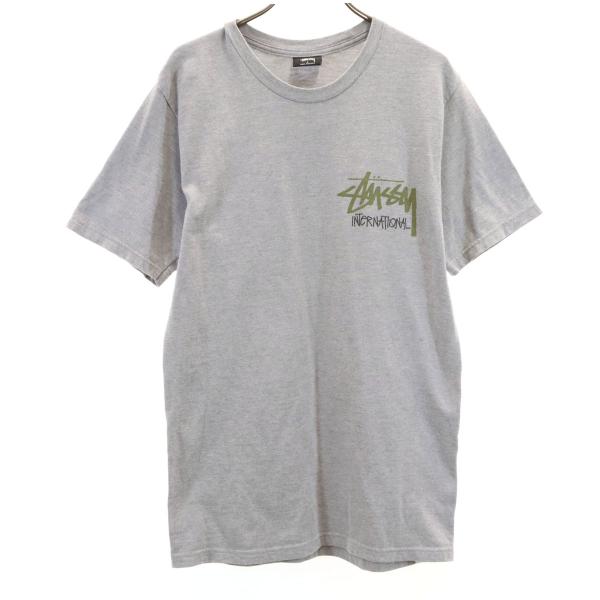 STUSSY ステューシー 半袖 Tシャツ S グレー メンズ 古着 中古
