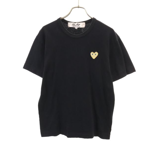 PLAY COMME des GARCONS プレイコムデギャルソン 2022年 日本製 半袖 Tシャツ M ブラック メンズ 古着 中古
