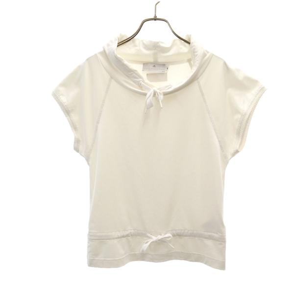 adidas by Stella McCartney アディダスバイステラマッカートニー フレンチスリーブ カットソー XS ホワイト レディース 古着 中古
