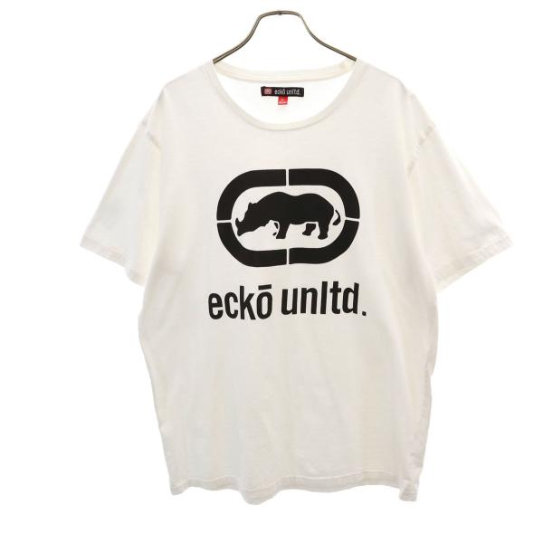 ECKO UNLTD エコーアンリミテッド 半袖 Tシャツ XL ホワイト メンズ 古着 中古