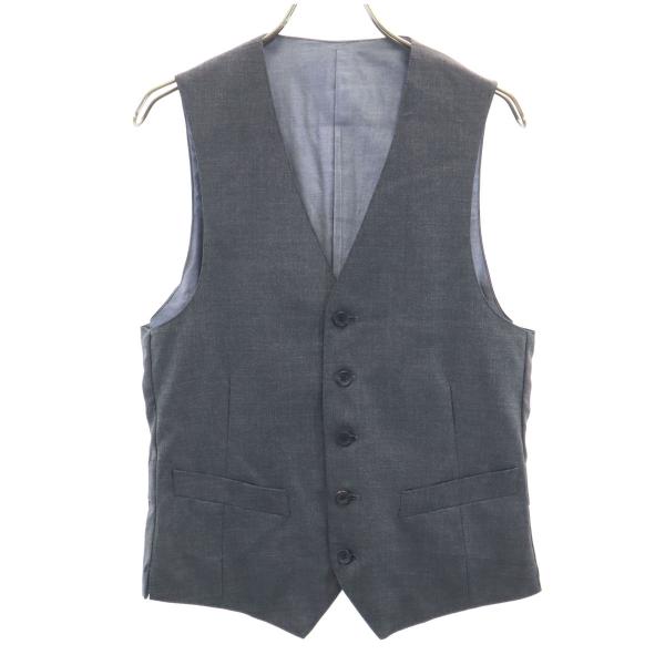 SHIPS JET BLUE シップスジェットブルー ベスト S グレー メンズ 古着 中古