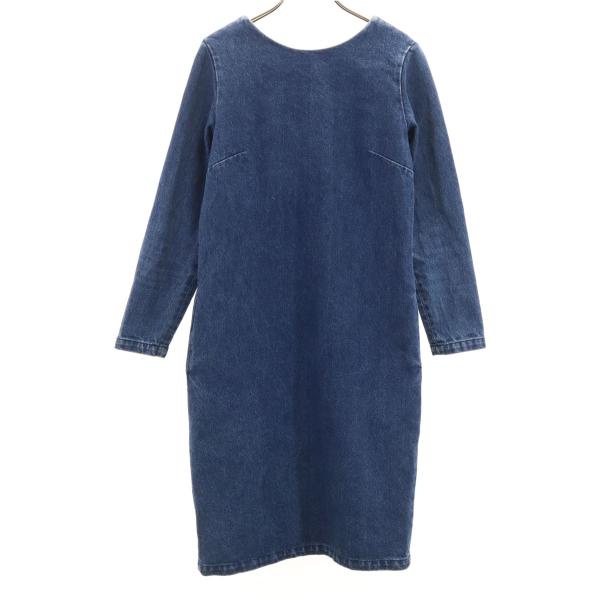 R.H. ViNTAGE アールエイチヴィンテージ 長袖 デニム ワンピース XS ウォッシュブルー ロンハーマン レディース 古着 中古