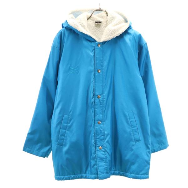90s~デッドストック PUMA ヒットユニオン スカジャン チェーンステッチ PUMA（プーマ） 90s オールド ヒットユニオン ベンチコート M ブルー