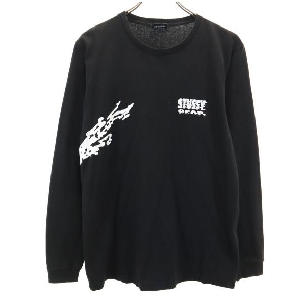 STUSSY（ステューシー） 長袖 Tシャツ S 黒 ロンT メンズ 古着 中古