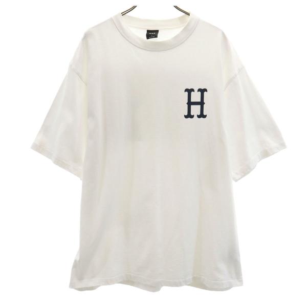 HUF ハフ X-GAMES MEGURU YAMAGUCHI コラボ 半袖 Tシャツ L 白 メンズ 古着 中古