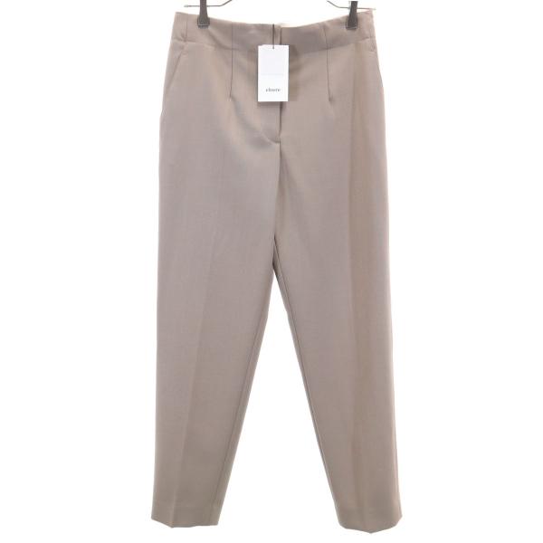 未使用 ebure エブール 日本製 ウール テーパードパンツ 38 ベージュ系 レディース ebure 未使用 エブール 日本製 ウール テーパードパンツ 38 ベージュ系
