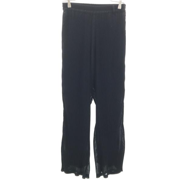 NO ID ノーアイディー プリーツパンツ 1 ブラック メンズ 古着 中古