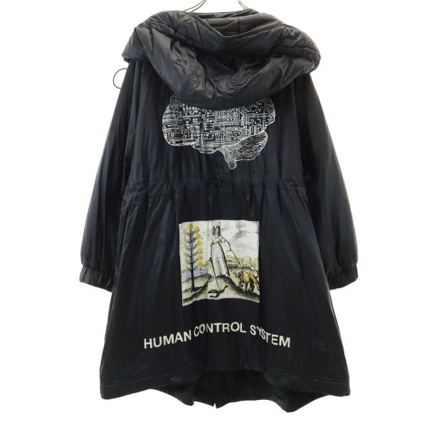 UNDERCOVER アンダーカバー バックプリント ヒューマン コントロール システム 中綿コート 1 ブラック メンズ UNDERCOVER（アンダーカバー） バックプリント ヒューマン