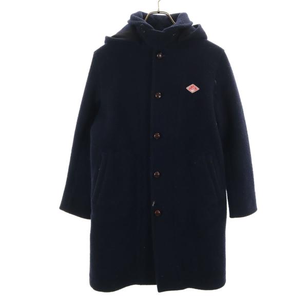 DANTON　ダントン 　ネイビー　ウールモッサ　コート　Lサイズ DANTON ダントン ネイビー コート レディース サイズ 36 ウール