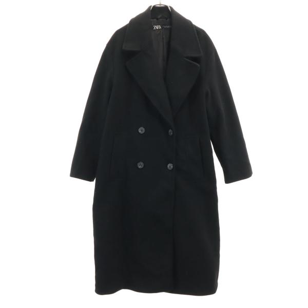 ZARA（ザラ） ダブルブレスト チェスターコート XS ブラック
