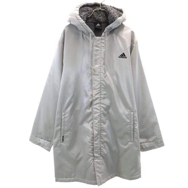 adidas（アディダス） トレーニング 中綿 ベンチコート L シルバー