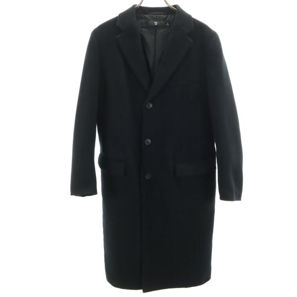 UNIQLO +J ユニクロ プラスジェイ チェスターコート S ブラック ジル