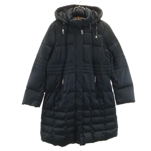 未使用✴︎BALMAIN(バルマン)Aラインダウンコート/フード付き2WAY/黒 BALMAIN（バルマン） ハウンドトゥース柄 ダウンコート M ブラック系
