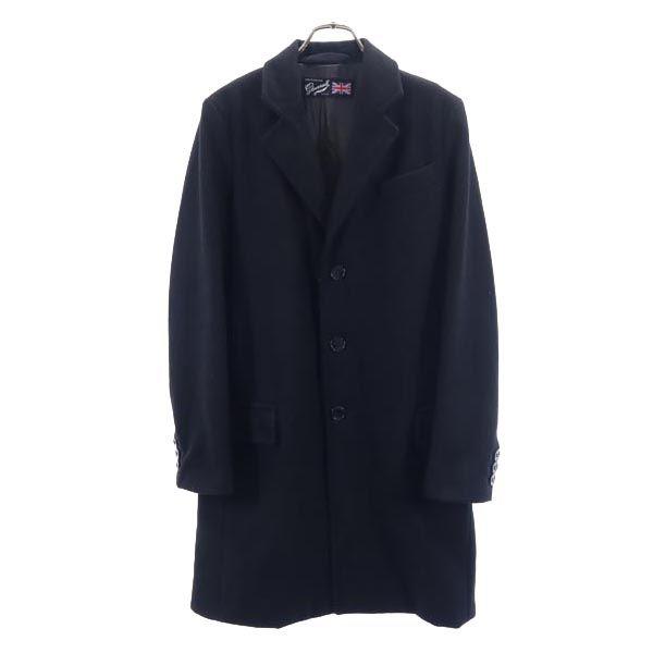 Gloverall グローバーオール 英国製 チェスターコート 黒 メンズ 古着 中古