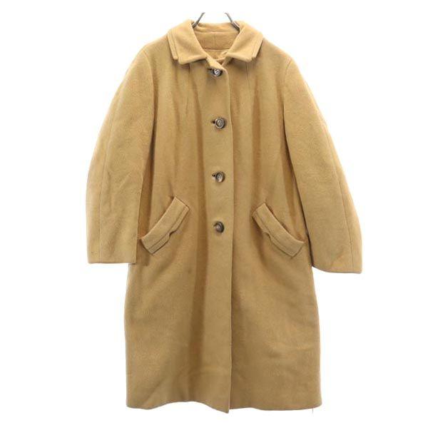 ステンカラーコート ベージュ系 レディース 古着 中古