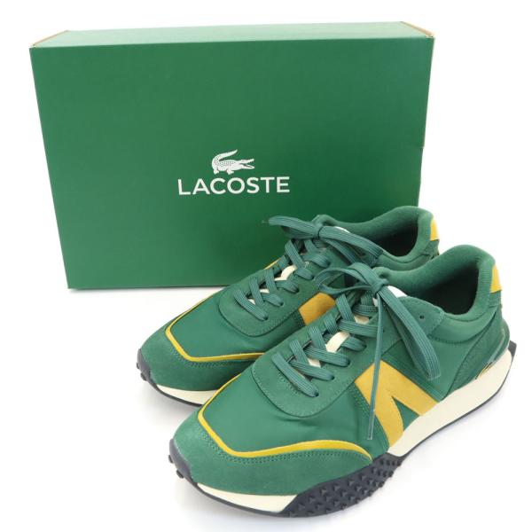 ラコステ スニーカー USA 11.5（JP 285） グリーン系 LACOSTE 箱付き メンズ LACOSTE（ラコステ） スニーカー USA 11.5（JP 285） グリーン系 箱