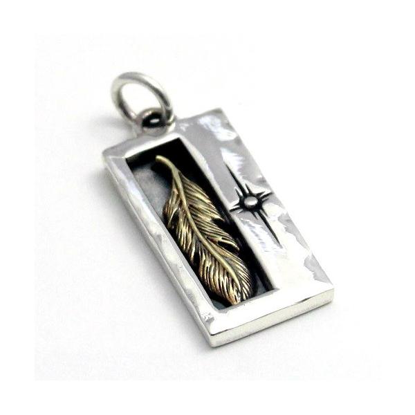 イーグルフェザーネックレス　トップ 鷹 羽 フェザー イーグルフェザー ペンダント タグ型 (ペンダント