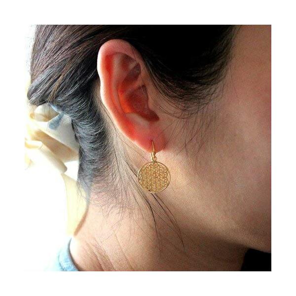 フラワーオブライフ ピアス １８ｋ Flower Of Life 神聖幾何学 生命の花 フラワー オブ ライフ ジルコニア ゴールド イエローゴールド Tu Pi 007 Ka カルメロヤフー店 通販 Yahoo ショッピング