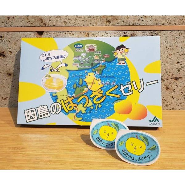 因島産八朔の果肉入りゼリー